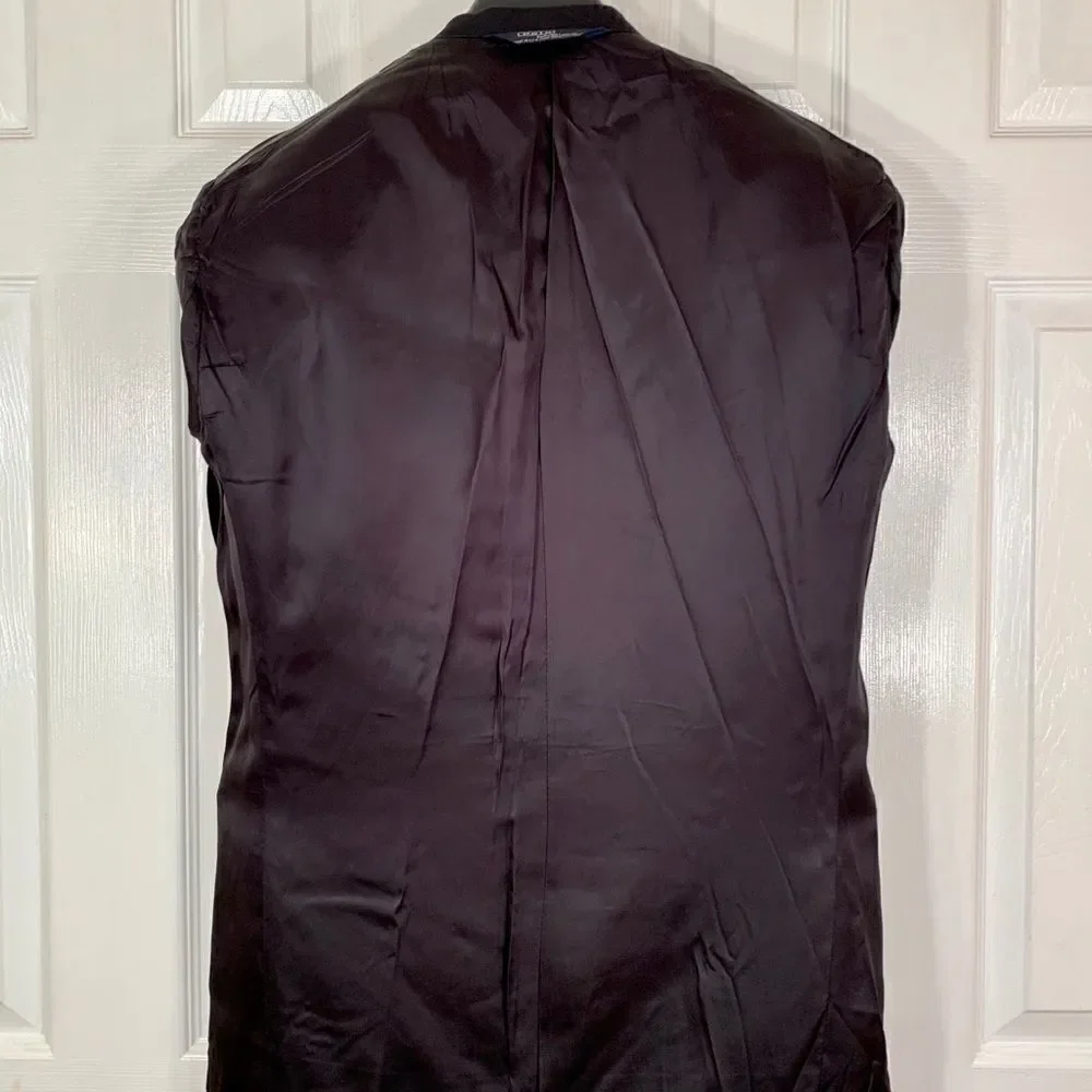 BLACK TUXEDO POLO by RALPH LAUREN 100% WOOL TUXEDO JACKET 38R